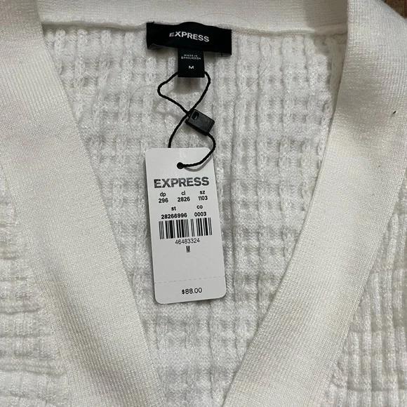 Express Ivory Knit Pullover - Picture 2 of 3